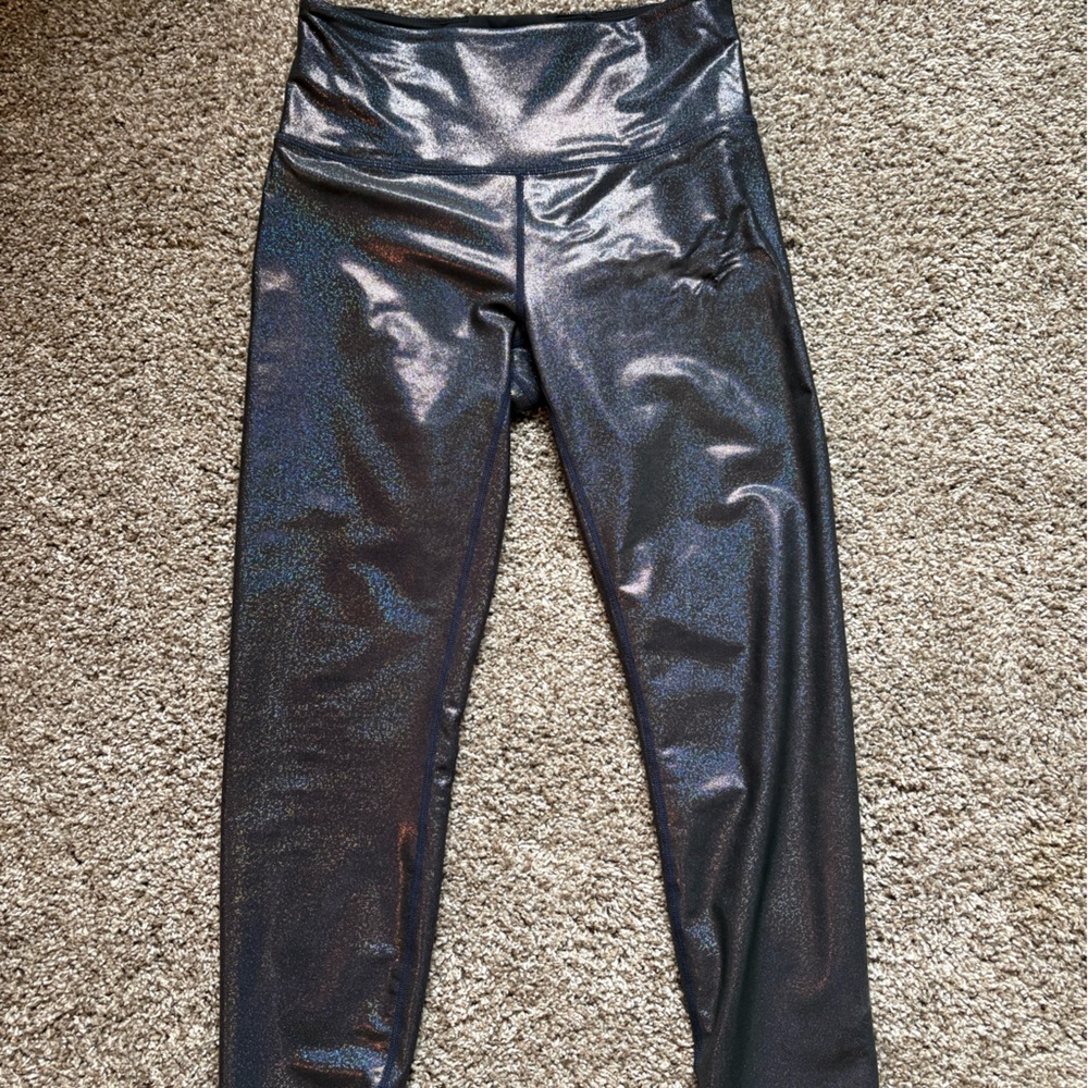 ZYIA Metallic Blue Women's Leggings